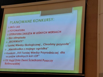 Spotkanie opiekunów Szkolnych Kół Ligi Ochrony Przyrody, 